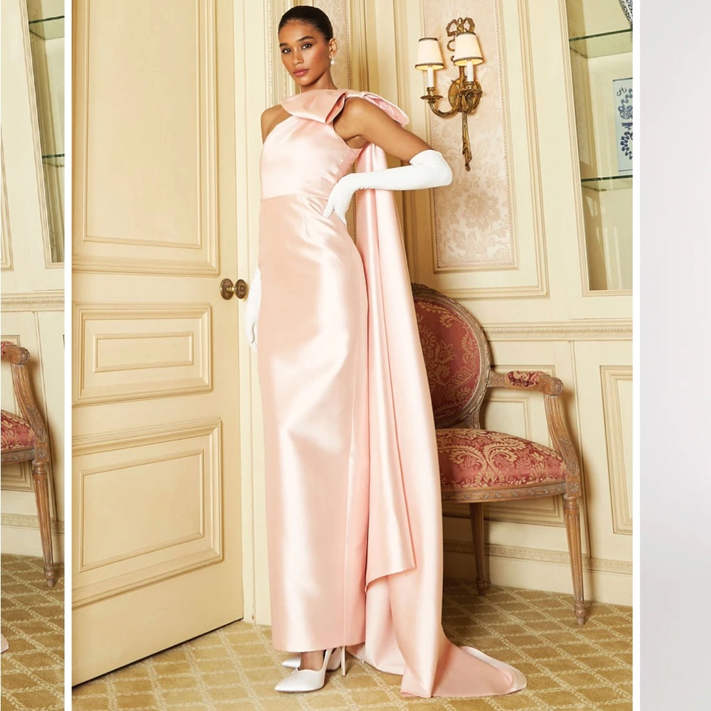 Alexia Maria , Pink Column Gown, Size 2